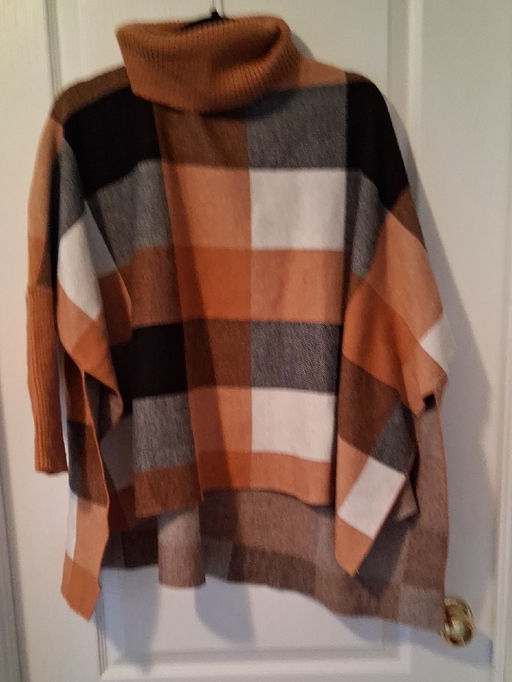 Patrizia Luca Plaid Turtleneck Sweater - Made In Italy!